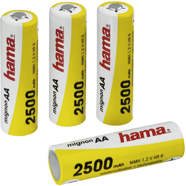 Hama Heroplaadbare NiMH-Battery 4XAA 2500mAh
