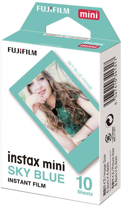 Fuji Instax Mini Colorfilm Blue Frame Enkel pak