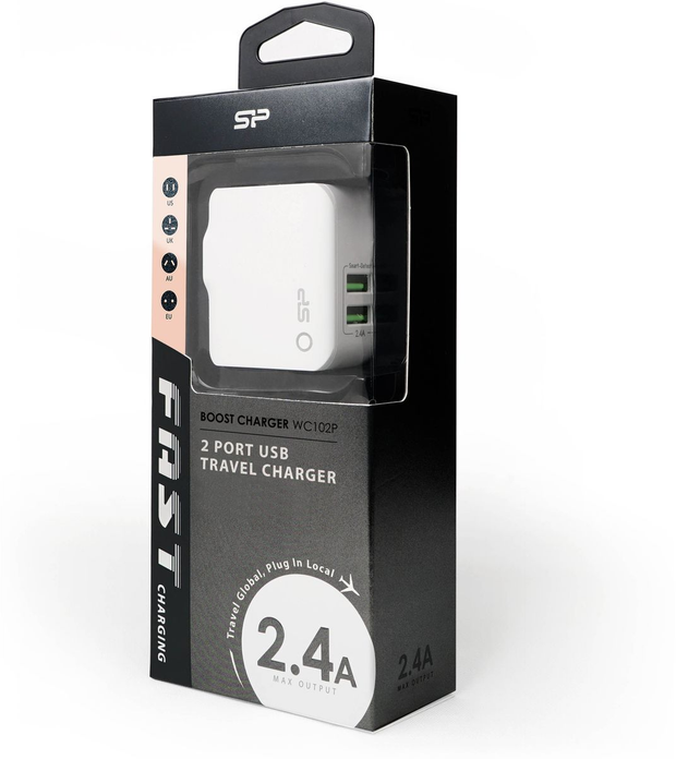 Silicon Power Boost Wall Charger (2X USB/2.4A)