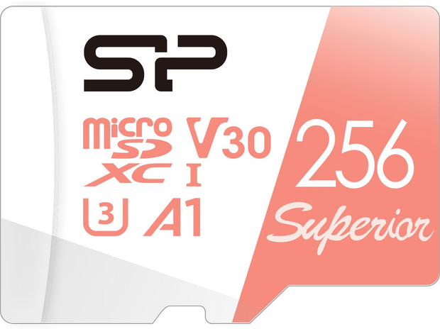 Silicon Power MicroSDXC Superior Pro C10 UHS-1 U3 V30 256GB