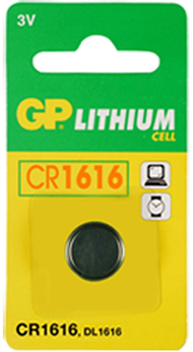 GP Lithium Knoopcel CR1616 Blister 1