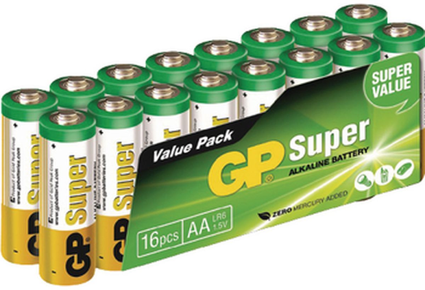 GP Super Alkaline AA Mignon Penlite Valuepack 16
