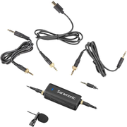 Saramonic Dual Audio Mixer LavMic met Lavalier Microfoon