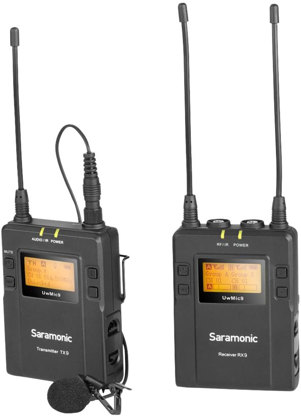 Saramonic Lavalier Microfoon Set UwMic9 TX9 + RX9 UHF