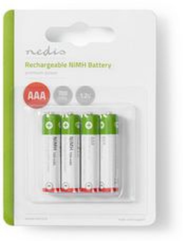 Nedis Oplaadbare NiMH batterij AAA 1.2 V 700mAh 4pcs Blister