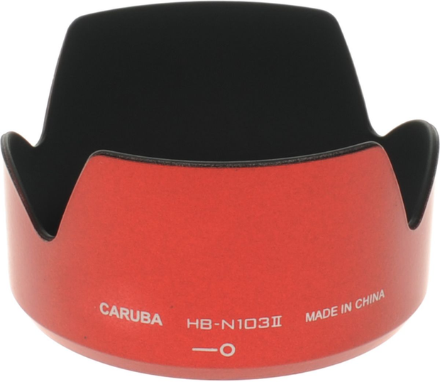 Caruba HB-N103II Lens Hood Red Nikkor VR 30-110mm