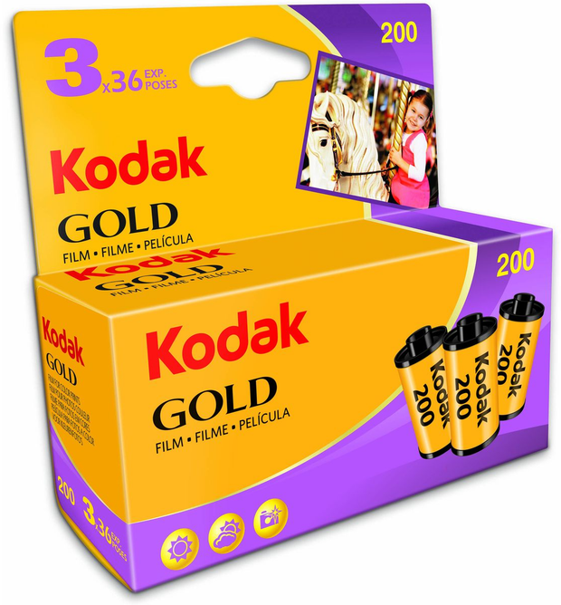 Kodak Gold 200 GB 135-36 3P - Analog film