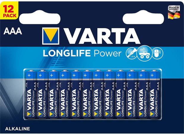 Varta Alkaline Batterij AAA 1.5 V High Energy 12-Pack