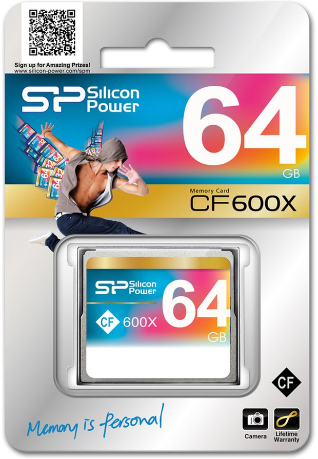 Silicon Power CF Card Hi-Speed 600X 64GB