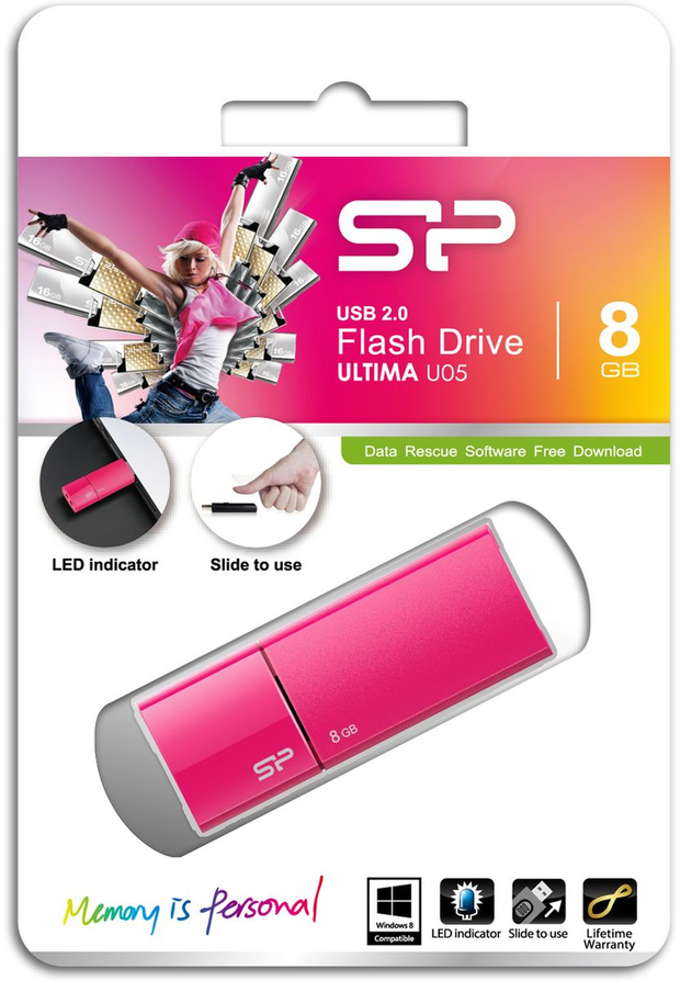 Silicon Power Ultima U05 8GB USB 2.0 (Pink)