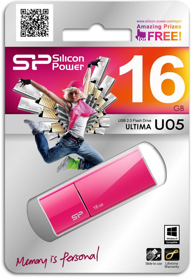 Silicon Power Ultima U05 16GB USB 2.0 (Pink)