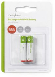 Nedis Oplaadbare NiMH batterij AAA 1.2 V 700mAh 2pcs Blister