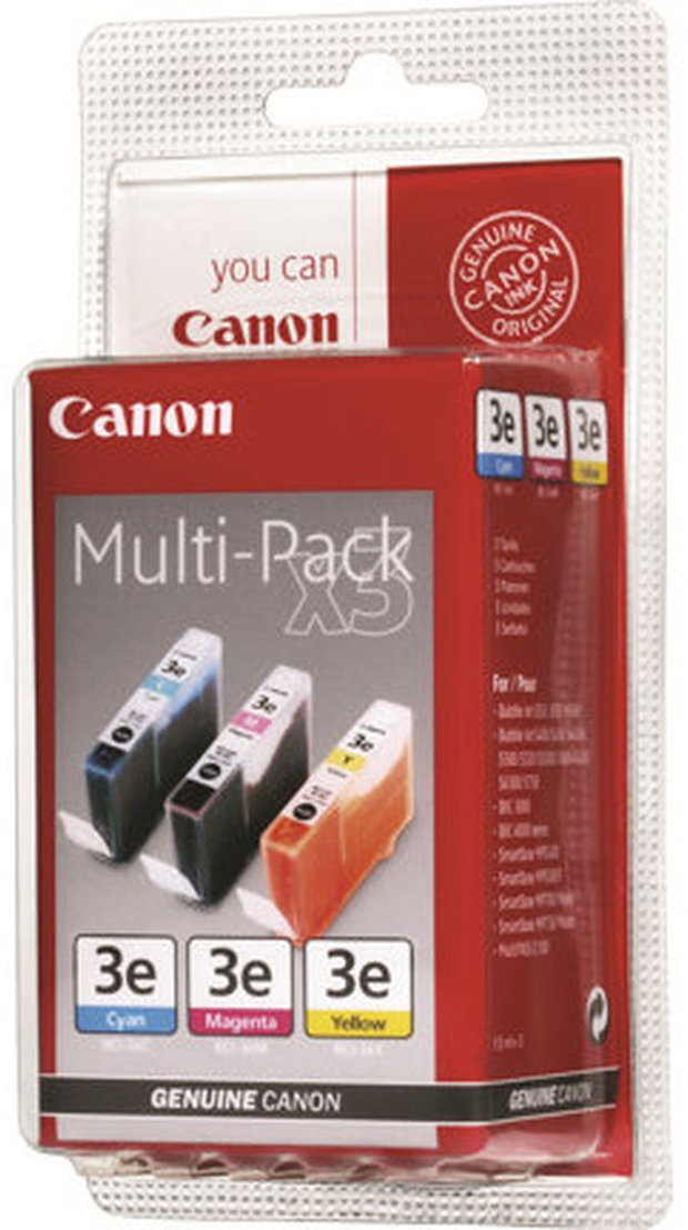 Canon BCI-3E C/M/Y Ink Cartridge Cyan Magenta And Yellow ST