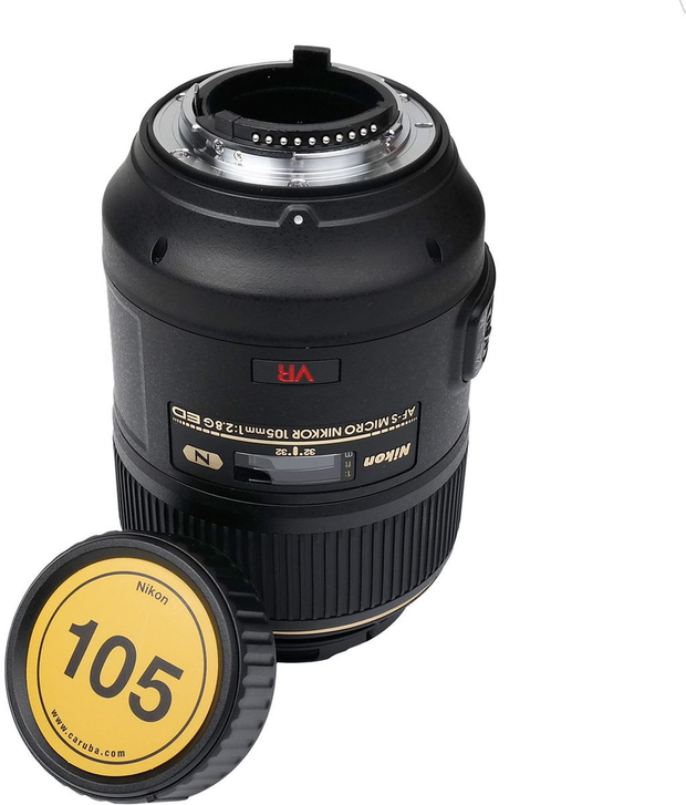 Caruba Writable Rear Lens Cap Kit Nikon (4 Pieces)