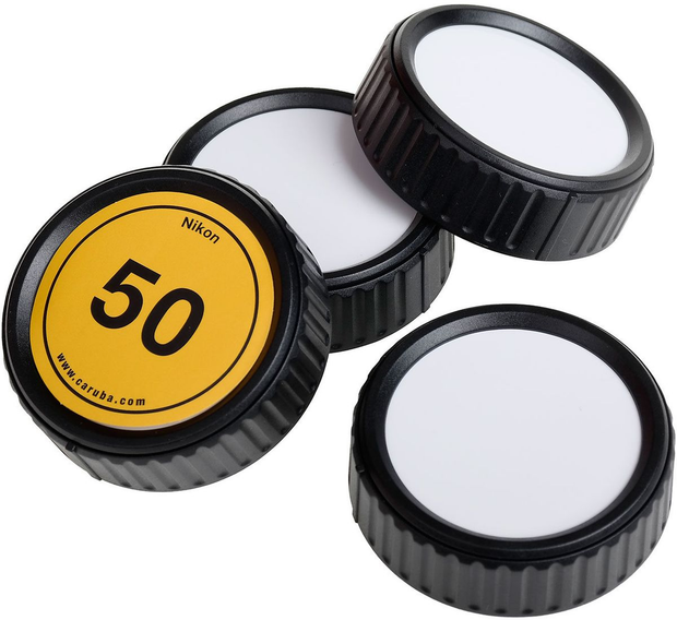 Caruba Writable Rear Lens Cap Kit Nikon (4 Pieces)