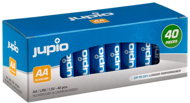 Jupio Alkaline Batteries Value Box 40 pcs