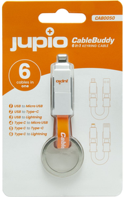 Jupio Cablebuddy 6 In 1 Keyring Cable